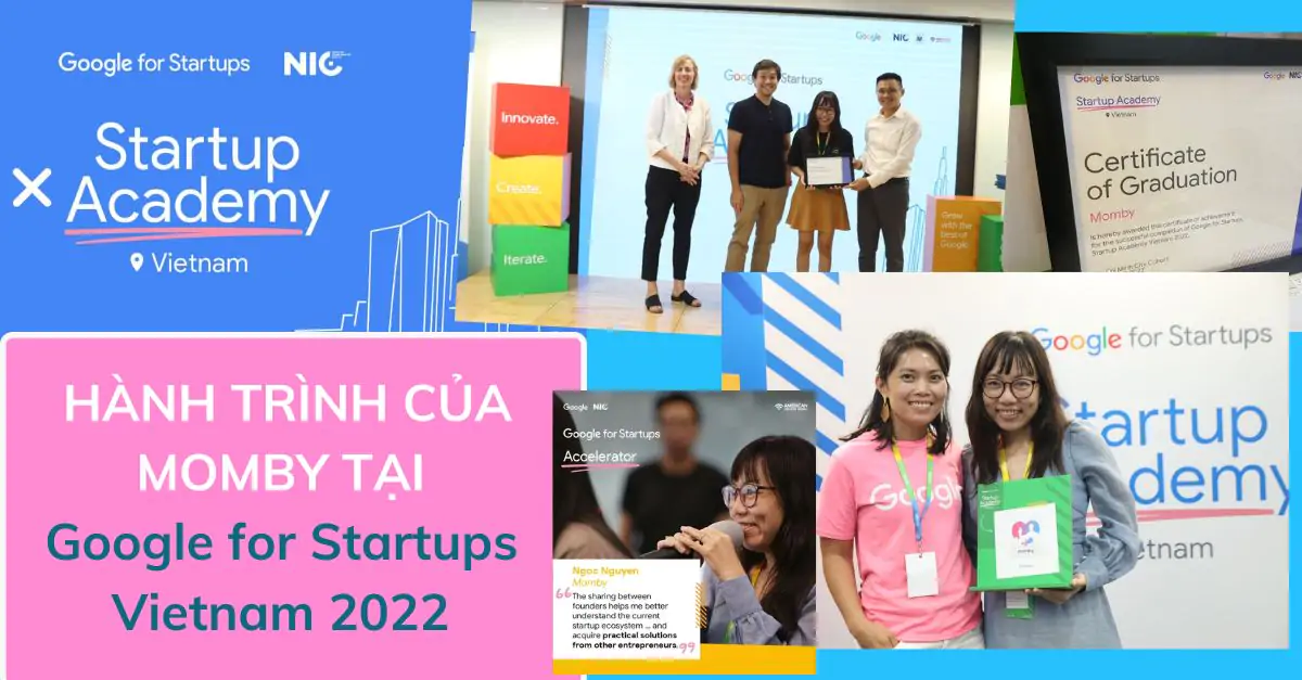 Thành công của Momby tại chương trình Google for Startups Vietnam 2022